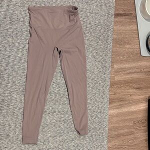 High-Waisted Women's Leggings - Taupe